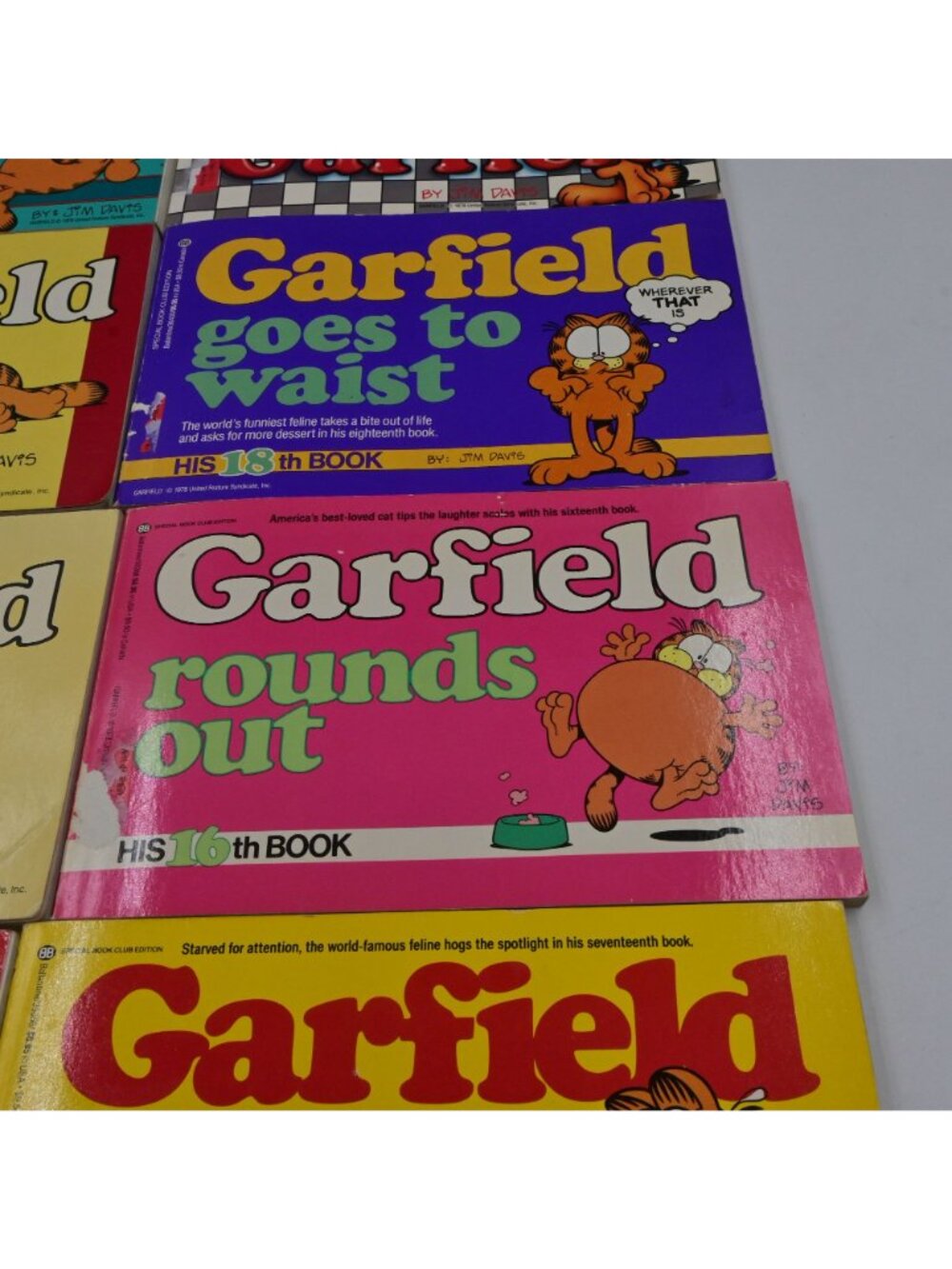 Garfield Comic Strip Book Lot Jim Davis Vintage Lot Of 12 - Picture 4 of 16